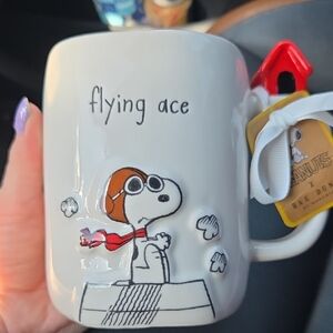 Peanuts Snoopy Flying Ace White Mug